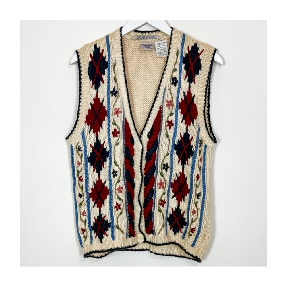 Vintage Huntington Ridge Knit Vest